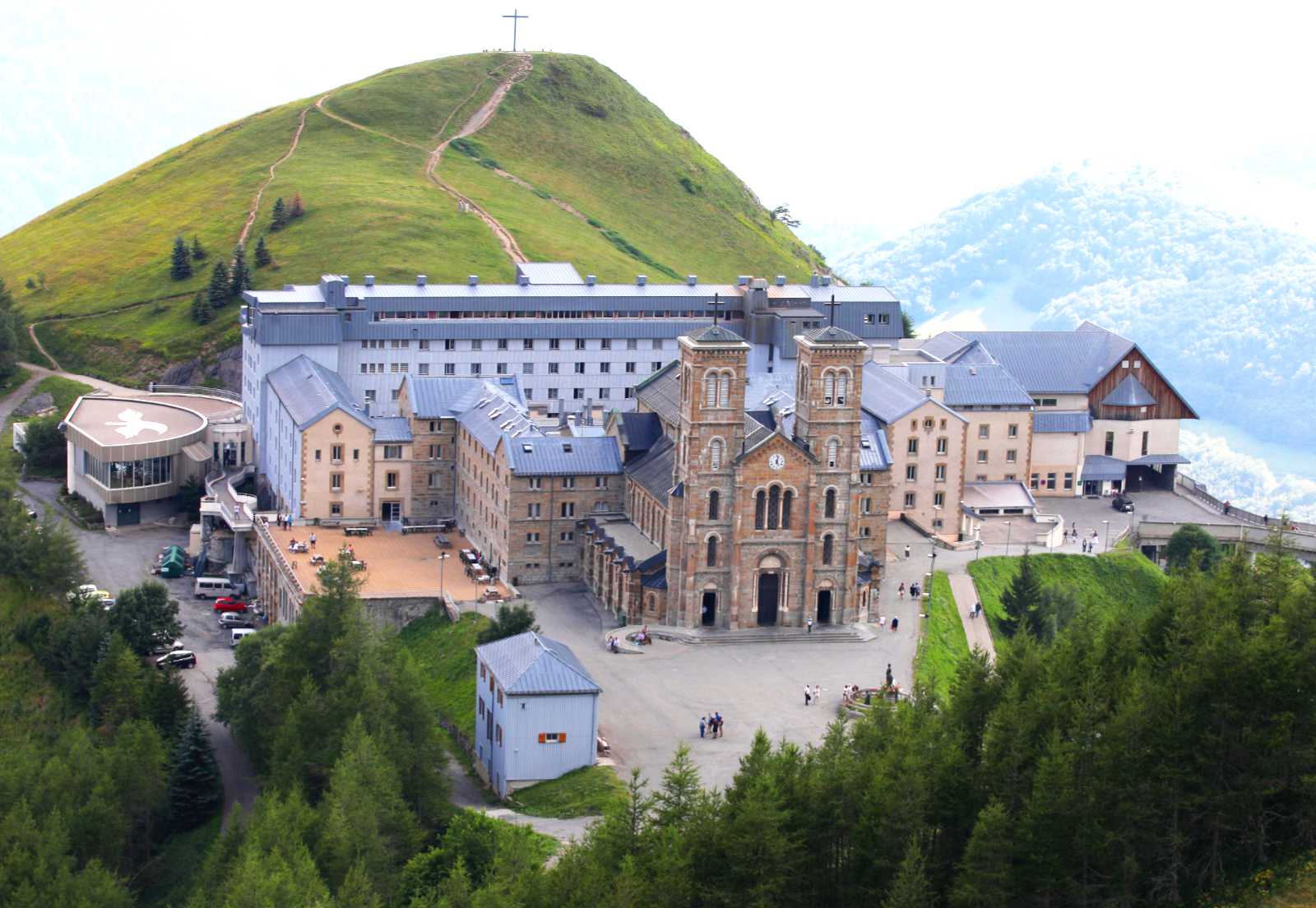 La Salette sanctuary from above