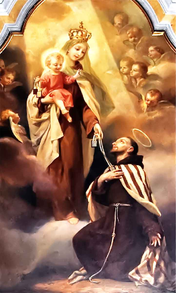 Our Lady appears to St. Simon Stock
